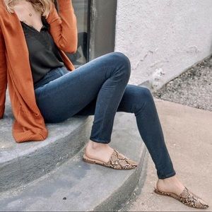 NEW Steve Madden Python Snake Flats Mule Slides